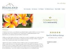 Tablet Screenshot of highlandcarecenter.com